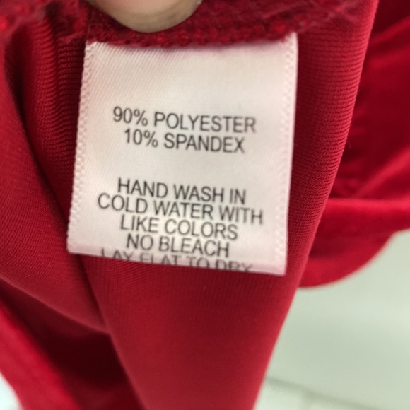 ✨Gibson Red Top with Chiffon Shoulder Ties Sz S✨ - Picture 7 of 8